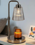 Gray Candle Warmer Lamp with 24h Cycle Timer, Dimmable Wax Melt Warmer | 24h by GODONLIF