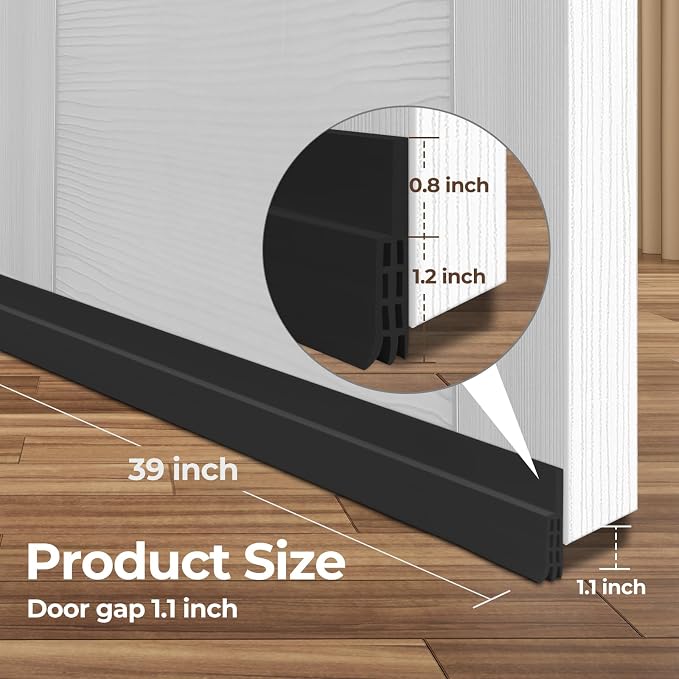 Ohuhu 2 Pack Door Draft Stopper, - Image 2