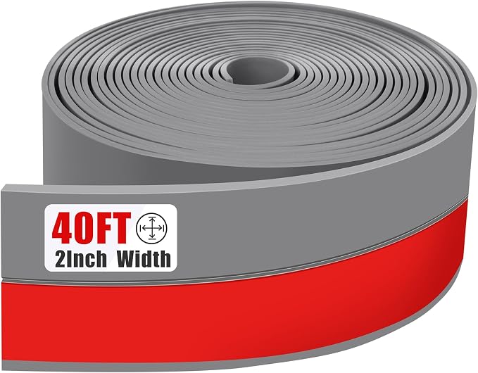 Draft Seal Tape for Doors and Windows 2 in x 40 Ft Silicone Weather Stripping by Kikerike