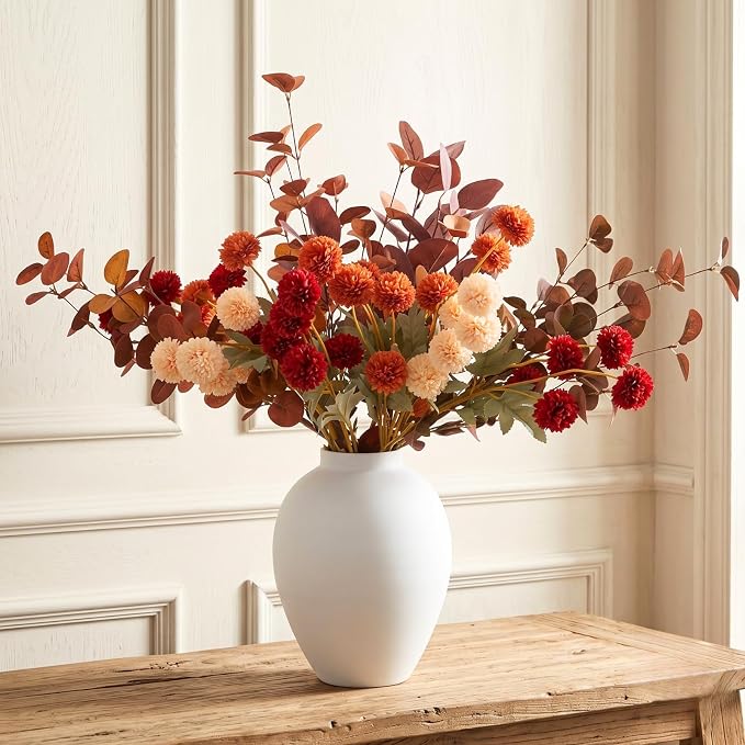 Orange Fall Flower Arrangement - Image 7