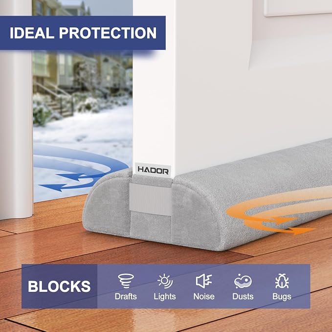 HADOR Door Draft Stopper for Bottom of Door, 36 Inch Under Draft Air Noise - Image 9