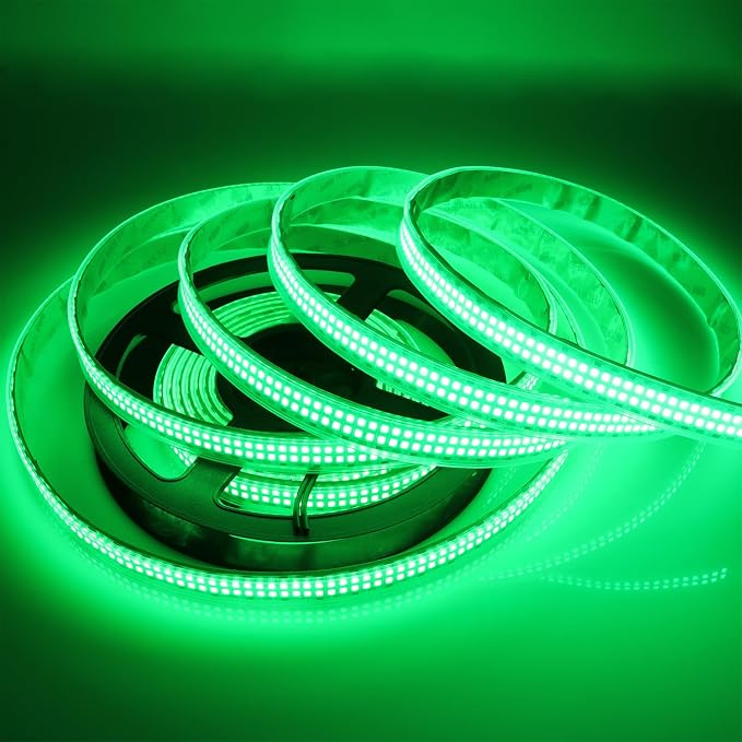 Green 12V LED Strip Lights 16.4ft, Double Row 2400LEDs IP67 Outdoor | SMD 2835 - Image 2