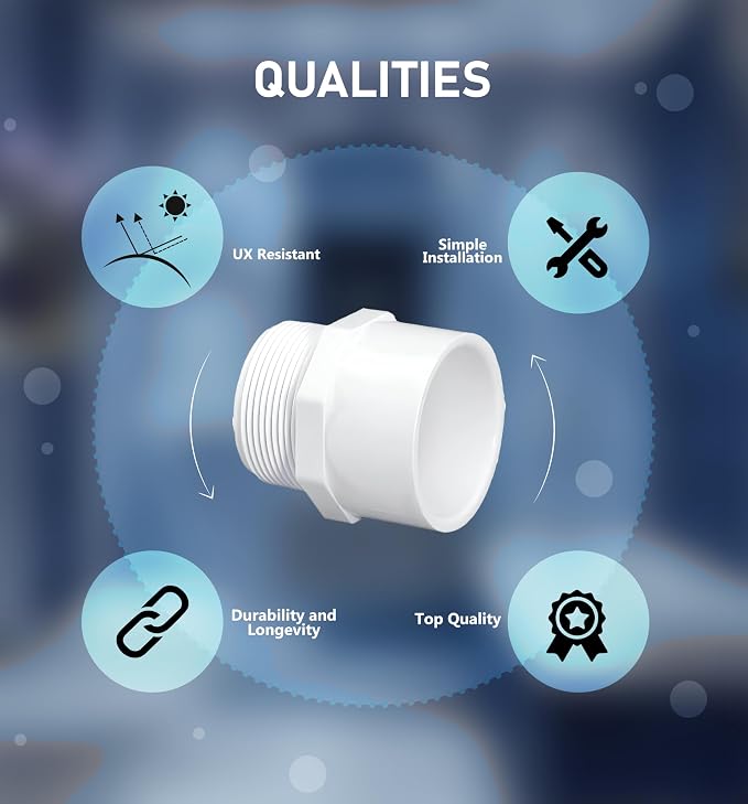 1 Inch PVC Male Adapter Pipe Fitting - Image 3