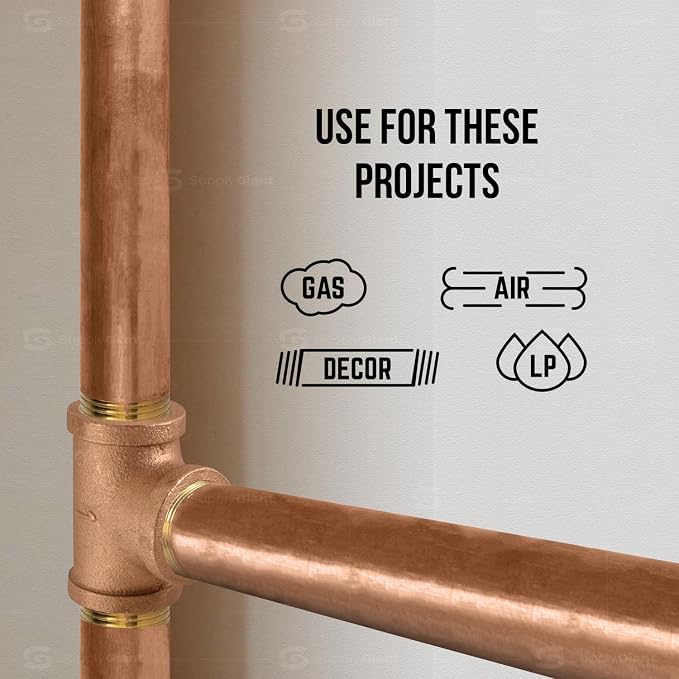 Everflow Supplies NPBR3412 12" Long Brass Nipple Pipe Fitting - Image 3