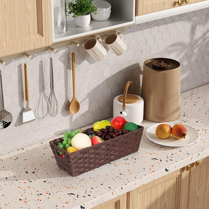 Onlytak Plastic Wicker Storage Baskets - Image 6