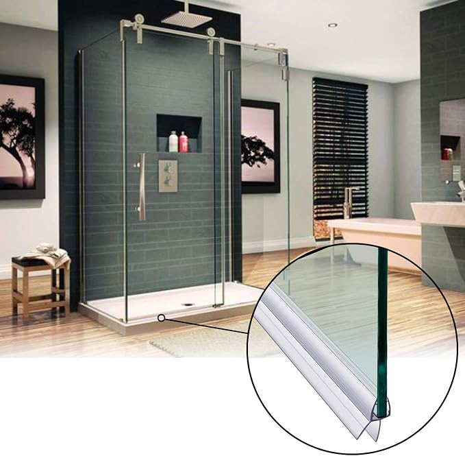 2-Pack Butecare Frameless Shower Door Bottom Seal - Image 5