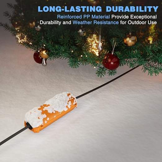 3 Pack Outdoor Extension Cord Waterproof Cover, - Image 7