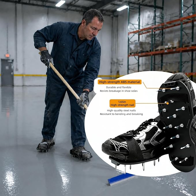 Self Leveling Cement Epoxy Flooring Tool Kit Includes 20/9/ 6in Spiked Roller - Image 4