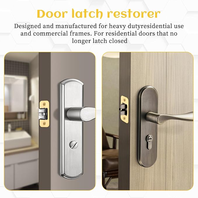 Deadbolt Strike Plate Backplate 1" x 2 1/4" Round Corner Round Corner Heavy Duty - Image 3