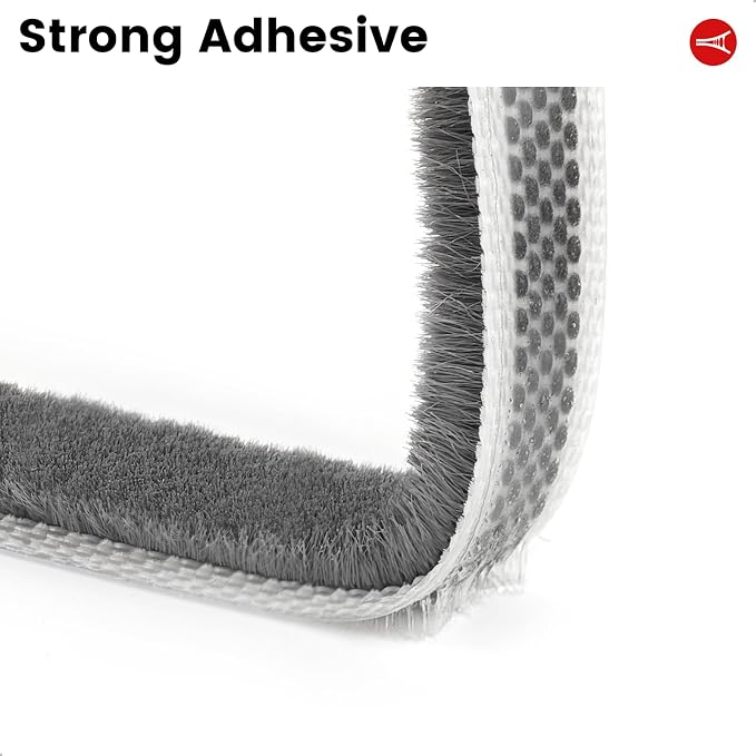 Topivers Weather Stripping Door Seal, 0.35 in x 0.20 in x 33 Ft | Strong - Image 4