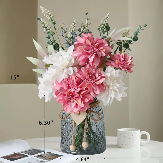 Faux Flowers in Vase, Artificial Flowers in Vase, Table Centerpieces - Image 2