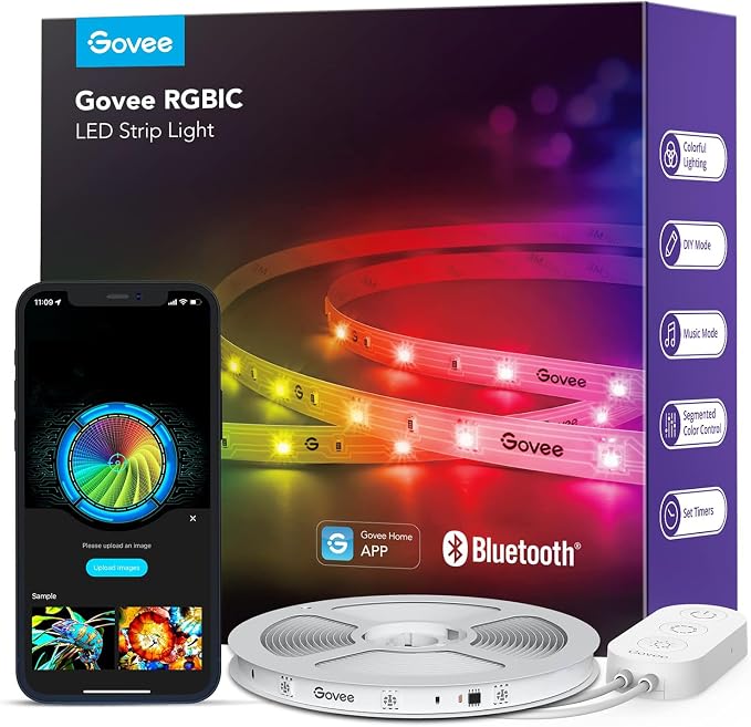 Govee 32.8ft RGBIC LED Strip Lights, LED Lights by Unknown