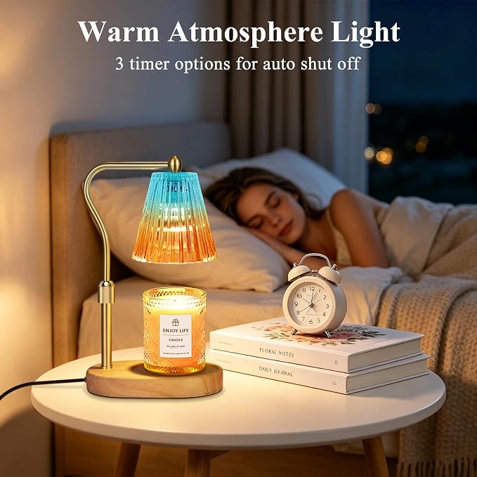 Blue Red Candle Warmer Lamp - Image 4