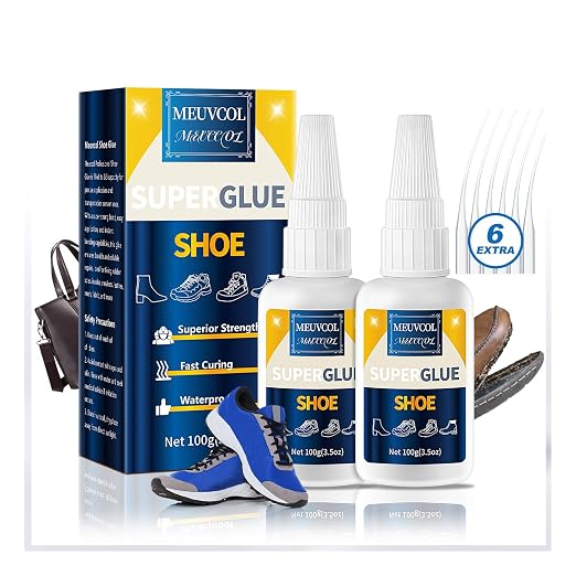 Shoe Glue, 100g Super Glue for Shoe Heavy Duty, Waterproof Sneaker Glue for by Meuvcol