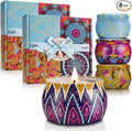 Candle Gift Set Bundle for Women, 2 Sets of 4 Scented Candles, 8% Essential Oils by LKDJR