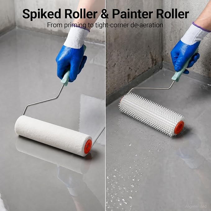 Self Leveling Concrete Epoxy Roller Kit - Image 5