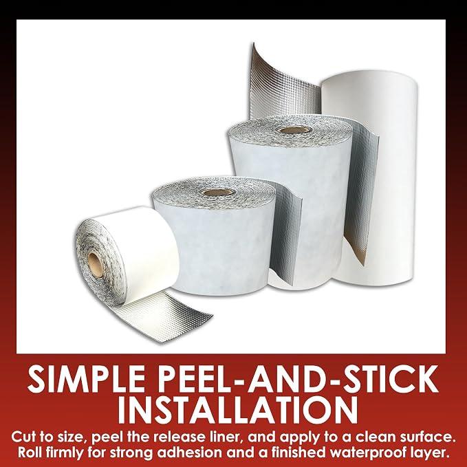 PS45 Alum Waterproofing Membrane – Self-Adhering Aluminum Flashing – UV-Rated - Image 7