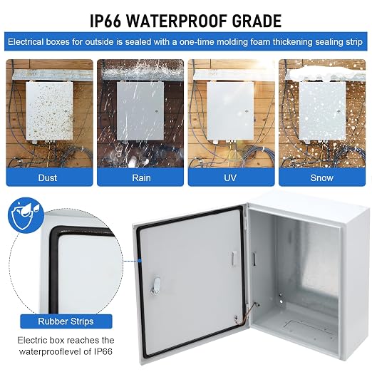 DWALE Outdoor Electrical Box, Universal Electrical Project Box - Image 4