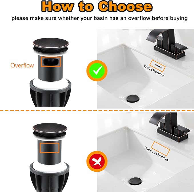 TIORIY Pop Up Bathroom Sink Drain - Image 3