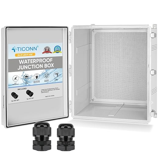 TICONN Outdoor Electrical Box Waterproof, ABS IP67 Junction Box Enclosure | by TICONN