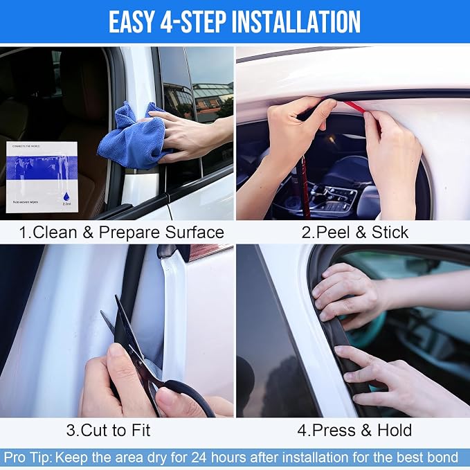 alophoty 10 Ft Rubber Weather Stripping Door Seal, D Shaped Automotive Weather - Image 8