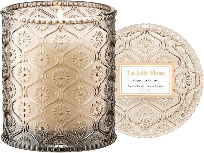 LA JOLIE MUSE Island Coconut Vanilla Scented Candles by LaJol%C3%ADeMuse