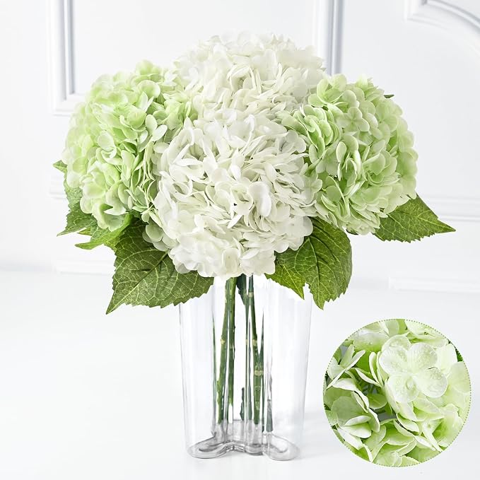 4Pcs Real Touch Hydrangea Artificial Flowers - Image 5