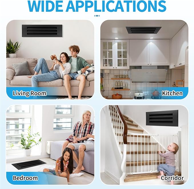 30x6 Modern AC Vent Cover, Decorative Air Vent Register Grille - Image 5