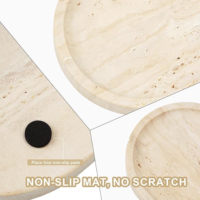 Italian Travertine Tray, Catchall Tray - Image 3