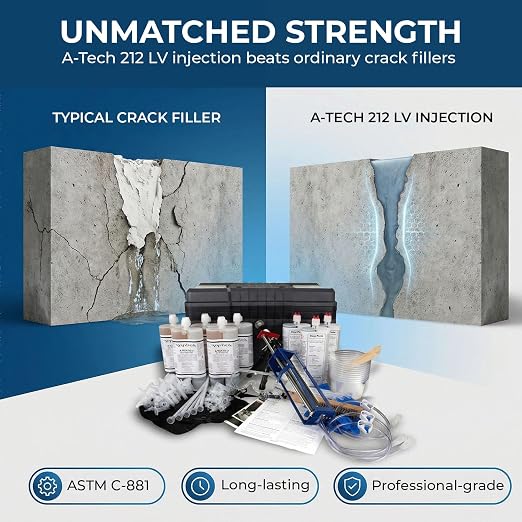 30ft Epoxy Foundation Wall Crack Repair Kit, A-Tech 212 LV Injection System - Image 7