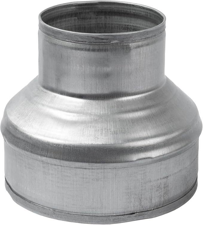 5" to 3" Inch Galvanized Steel Round Duct Reducer by ECOPROVENT