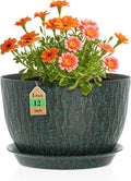 WSMKSZ 12 Inch Wide Water Ripples Flower Pots by WSMKSZ