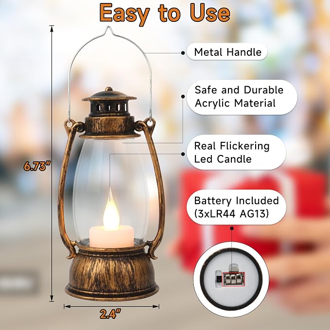 12Pcs Mini Lantern Decorative - Image 6