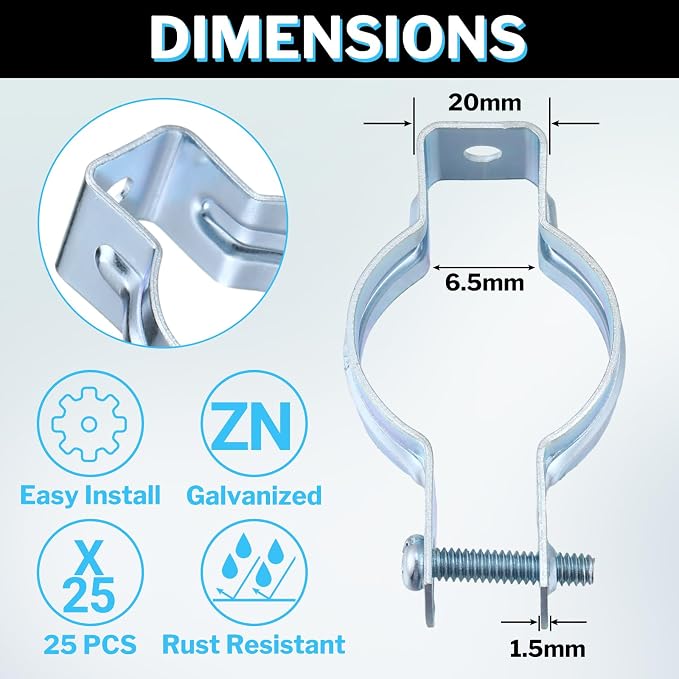 Yaocom 25 Pcs EMT Conduit Hanger - Image 3