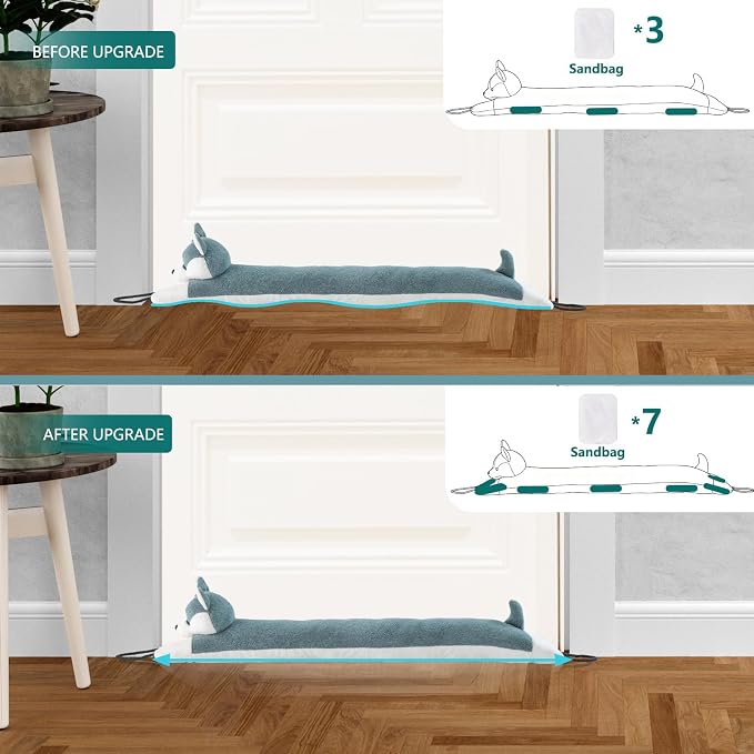 Under Door Draft Stopper Decorative Wind Stopper 32 inch - Image 4
