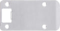 Round Corner Extended Lip Strike Plate, 2-1/4" x 4", Satin Chrome by StoneHarborHardware