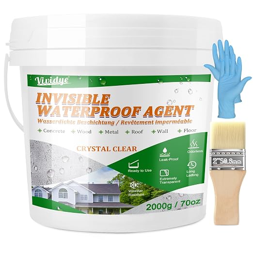 Transparent Waterproof Sealant for Repairing Leaks 70oz | Waterproof coating by Vividye