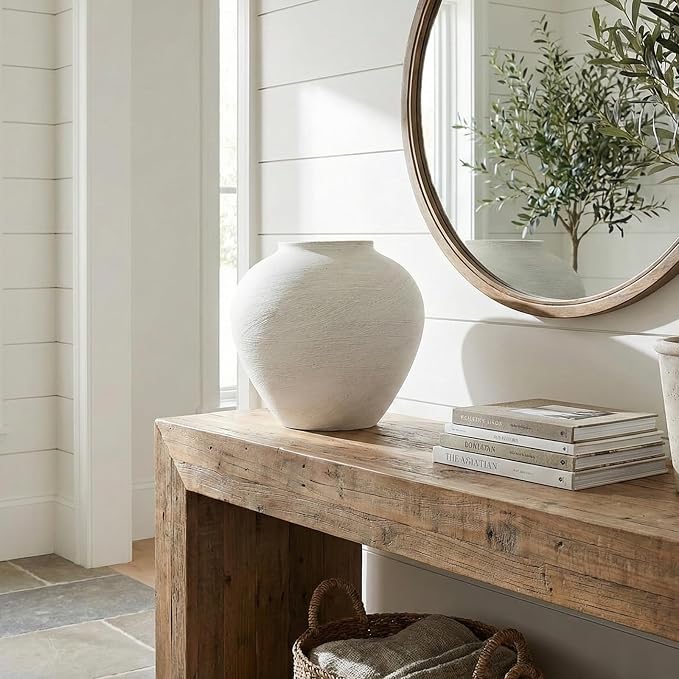 Large White Vase for Centerpieces - Image 3