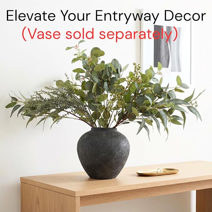 Large Eucalyptus Centerpieces for Table Decor, Artificial Greenery Stems | Real - Image 3