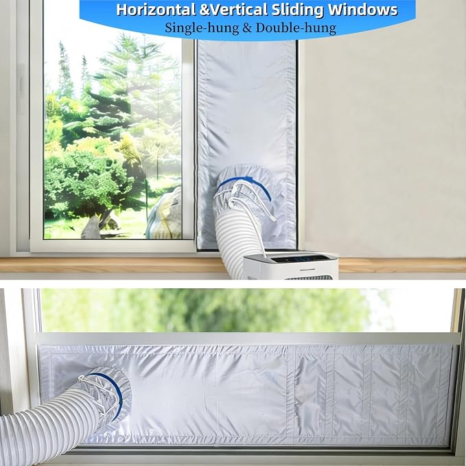 Portable Air Conditioner Window Seal Kit, 10In x 28~40 Inch Full Sealing AC - Image 4