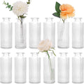 CUCUMI 12pcs Bud Vases for Centerpieces, Mini Flower Vase for Decorations | by CUCUMI