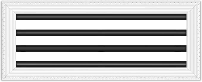 BUILDMART - 20x8 MUD-in Air Vent Cover - Drywall MUD in White Air Vent - MUD by TexasBuildmart