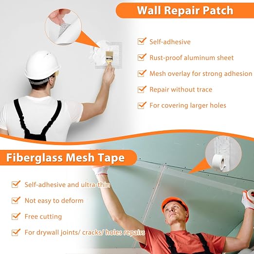 Dry Wall Patch Repair Kit, 22OZ Spackle Wall Repair Paste White Putty - Image 2