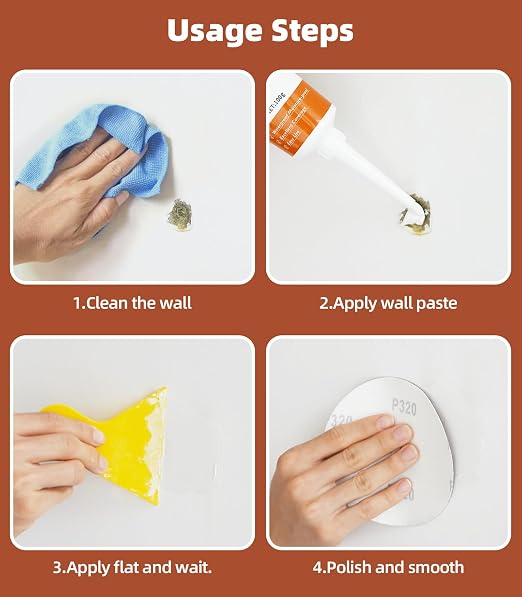 NINGOO Drywall Repair Kit, 3 Pack Wall Repair Paste - Image 6