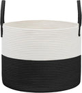 JMvicyroam 115L Extra Large Machine Washable Cotton Rope Blanket Basket | by JMvicyroam