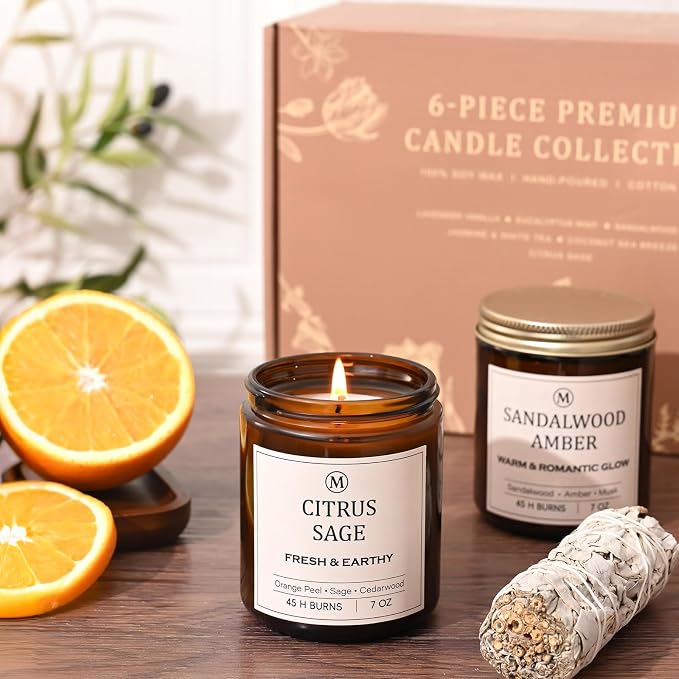 Scented Candles for Home, 7oz Each. Natural Long-Lasting Aromatherapy Candles - Image 4