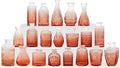 Amber Glass Bud Vase Set, Mini Single Vintage Design by QLOFEI