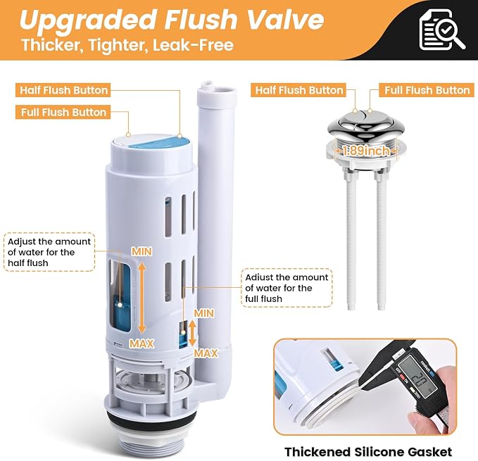 2-Inch Dual Flush Valve Replacement Kit - Image 6