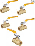 EFIELD 1/2-Inch 600 WOG FNPT Full Port Brass Ball Valve | FIP Threaded by EFIELDPEXTUBING