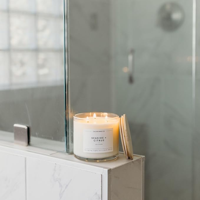 Seaside & Citrus 3 Wick Scented Candle - Image 7